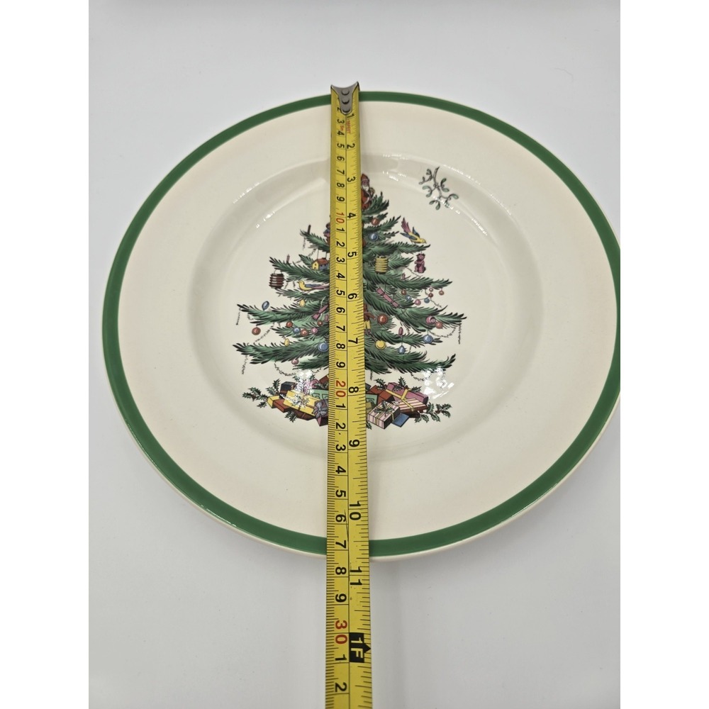 Spode England Christmas Tree 10.75'' Dinner Plates Set Of 4 S3324-N Vintage - Picture 9 of 9